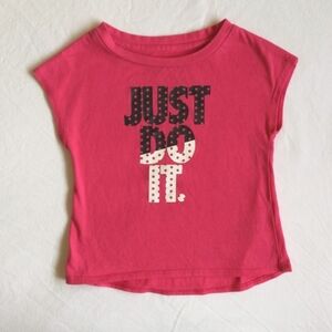 nike just do it hot pink t-shirt 18 months baby girl